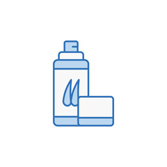 Hair Spray icon design with white background stock illustration