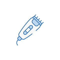 Hair Shaver icon design with white background stock illustration