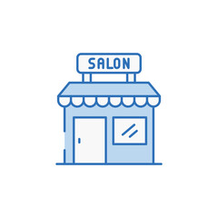 Hair Salon icon design with white background stock illustration