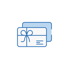 Salon Gift Voucher icon design with white background stock illustration