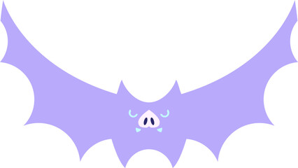 halloween bat in bright neon color