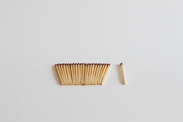 One Matchstick Set Apart from the Group: Symbol of Isolation or Uniqueness