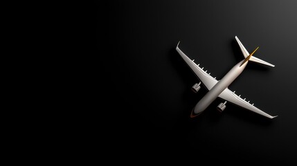 Plane silhouette white isolated background. Crisp image of a single aircraft shape a clean graphic against a pure white backdrop perfect for design projects needing a simple yet