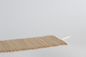 Last Toothpick in Row is Broken: Symbol of Exhaustion or Vulnerability