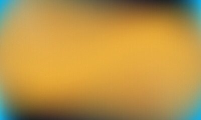 Soft Gradient Background with Golden Yellow Center and Blue Border Hues new 2025 trendy grainy...