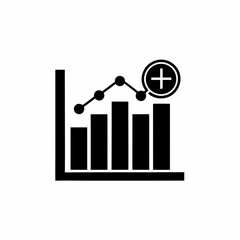 creative details Outline Growth Chart Icon (Population Increase) Icon vector illustration