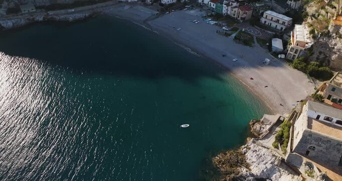 Aerial view of Salerno, Campania, Italy.