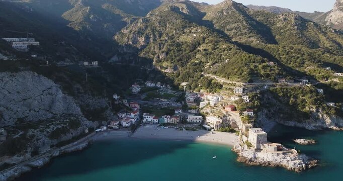 Aerial view of Salerno, Campania, Italy.