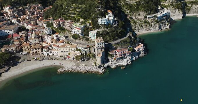 Aerial view of Salerno, Campania, Italy.