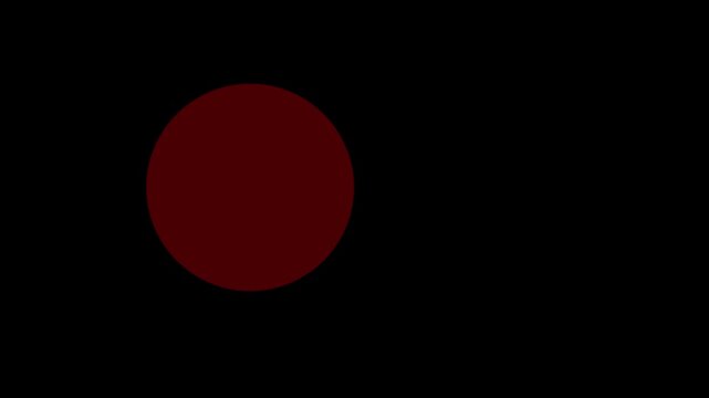 Glossy Round Japan Flag Button Icon with Red Circle on Black Background 3D Vector Illustration with Alpha Matte Design