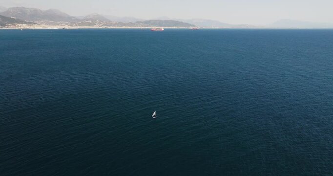 Aerial view of Salerno, Campania, Italy.