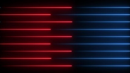 Abstract glowing rainbow color neon lines motion background. Neon lights blinking lines moving animation. - Powered by Adobe