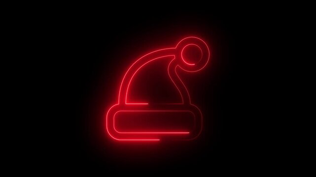 A glowing neon sign in a burning flame font features a fiery heart symbol and hot text that shines like a bright holiday countdown against the black night