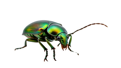 Fototapeta premium Detailed Hermit Crab with Spiral Shell on White Background