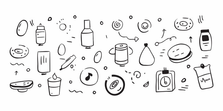 Vector set of wine bottle and glass icons for web design