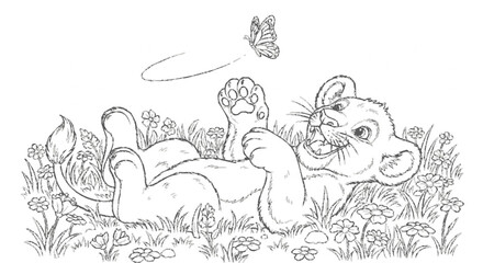 “Happy Animals to Color”generative ai