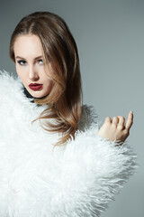 woman whitecoat fashion