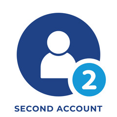Single Icon User, Second Account Icon, Icon Outline