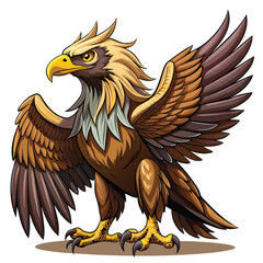 Fototapeta premium Detailed Eagle Illustration Realistic Majestic Wildlife Design for Creative Projects