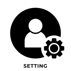 Single Icon User Setting, Avatar Icon, Icon Glyph