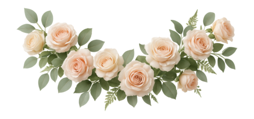 Silk floral garland with pastel roses and greenery, designed to adorn a mantelpiece in a traditional living room.