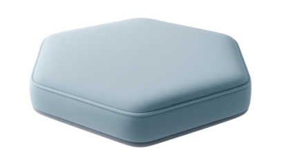 Hexagonal floor cushion mat with soft padding for a children's play area