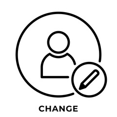 Single Icon User Change Profile, Avatar Icon, Icon Outline