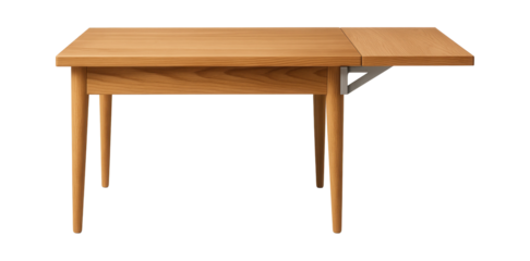 Low drawing table with a fold-out extension, providing extra space for collaborative projects in a family room.