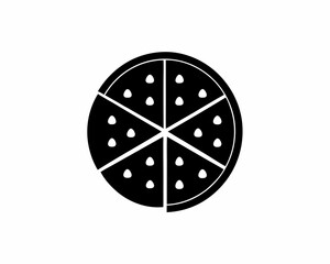 creative details Outline Demographic Pie Chart Icon vector illustration