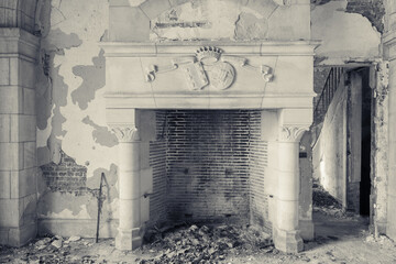 Ruins of an old castle, somewhere in Belgium