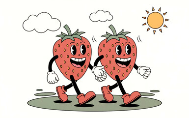 cartoon character of man and woman