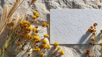 flat lay of dry wild grasses and thistles 