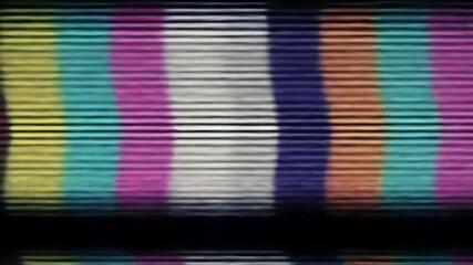Abstract Color Bar Glitch and Static Effect - Powered by Adobe