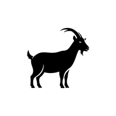 Goat silhouette vector illustration Free Vector
