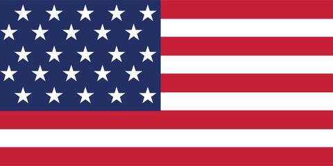 Naklejka premium American flag USA design. united states flag. Rendered USA flag. the USA national flag