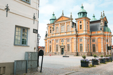View of Kalmar cathedral and Stortorget in Kalmar