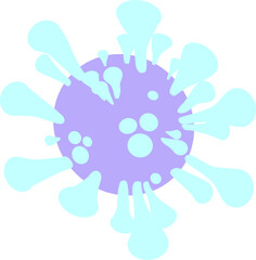 Fototapeta premium Virus design in bright neon color