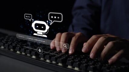AI assistant with voice chat interface, combining smart chatbot, voice command, and AI-powered...
