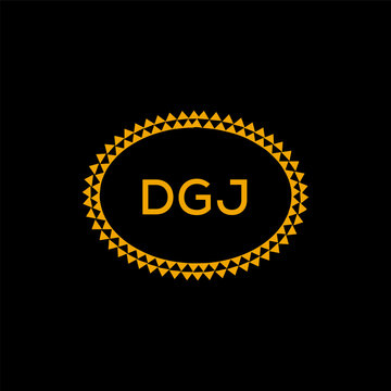 DGJ Letter Initial Logo Design Template Vector Illustration