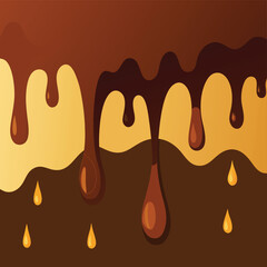 melted chocolate dripping