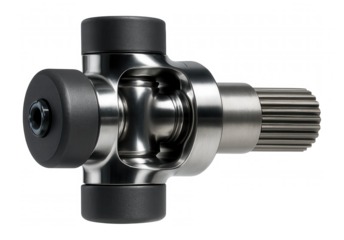 Universal joint with a spline connection for industrial conveyor systems