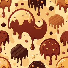 chocolate seamless pattern