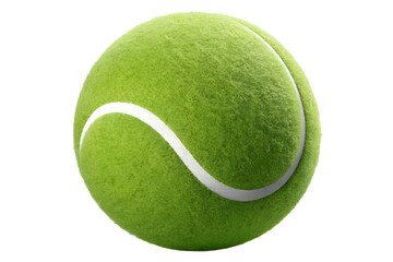 tennis ball on white background