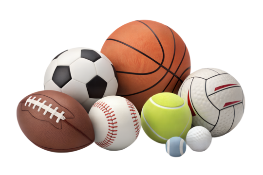 set of sports balls