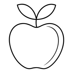 Fototapeta premium apple outline vectors