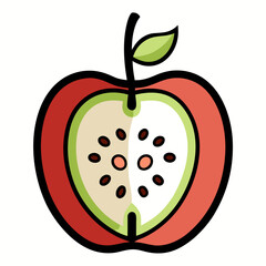  apple outline vectors