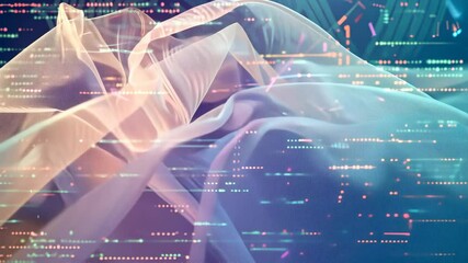 abstract background with binary code - Powered by Adobe