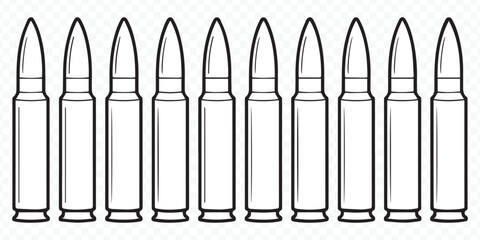 seamless bullet pattern vector for backgrounds military graphics weaponry and ammunition themed decor