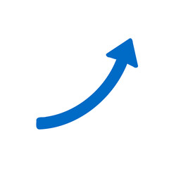 Blue Arrow Icon Directional Vector Symbol for Navigation, Web, App, and UI Design