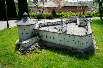 a miniature of an old castle